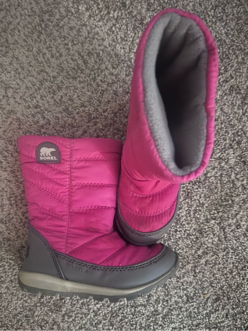 Kids Pink Winter Boots